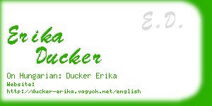 erika ducker business card